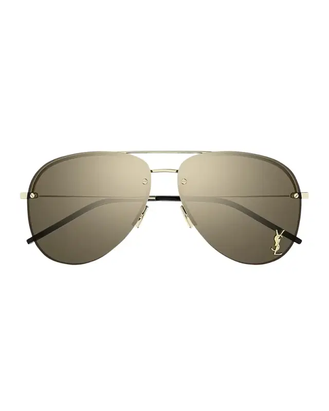 Saint Laurent Classic 11 Monochromatic Aviator Sunglasses