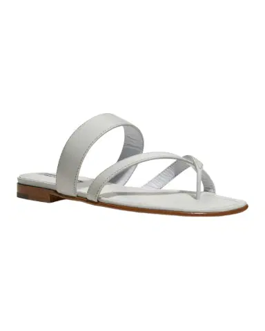 Manolo Blahnik Susa Flat Leather Sandals | Thumbnail 1
