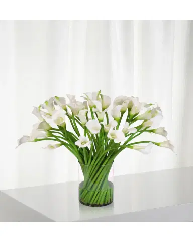 Winward Home Calla Lily in Clear Cylinder Vase | Thumbnail 2