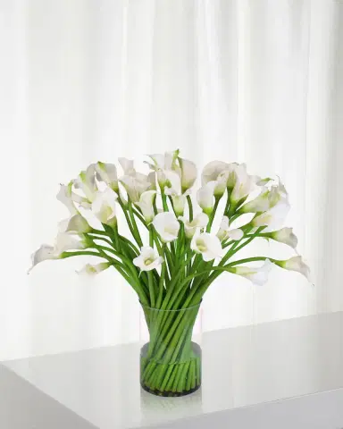 Winward Home Calla Lily in Clear Cylinder Vase | Thumbnail 1