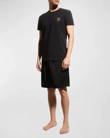 Versace Men 's Medusa Logo Crewneck T-Shirt | Thumbnail 2