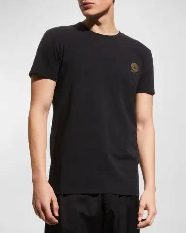 Versace Men 's Medusa Logo Crewneck T-Shirt | Thumbnail 4