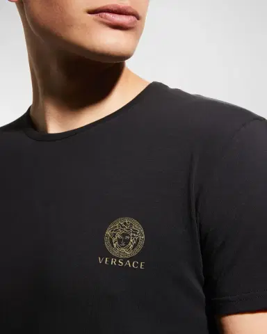 Versace Men 's Medusa Logo Crewneck T-Shirt | Thumbnail 5