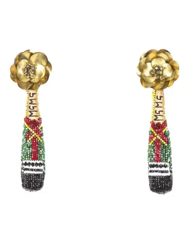 Mignonne Gavigan Champagne Beaded Drop Earrings | Thumbnail 1 Mignonne Gavigan Champagne Beaded Drop Earrings | Thumbnail 1