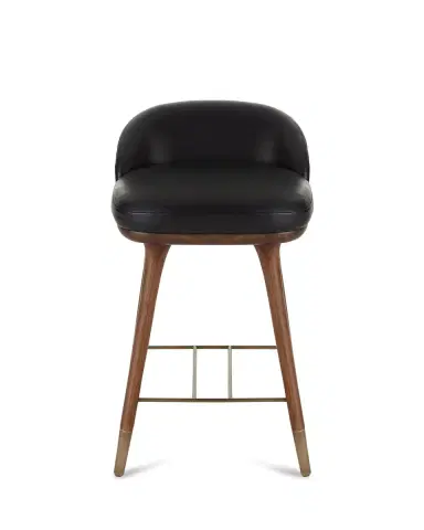 Arteriors Walsh Leather Counter Stool, 25" | Thumbnail 2