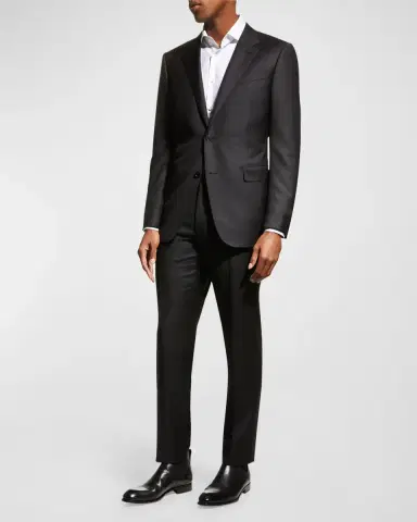 Zegna Men's Trofeo Milano Two-Piece Wool Regular-Fit Suit | Thumbnail 2 Zegna Men's Trofeo Milano Two-Piece Wool Regular-Fit Suit | Thumbnail 2