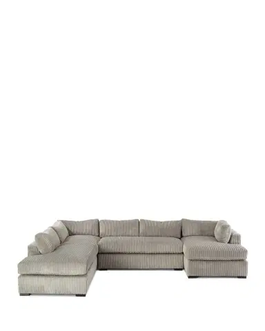 Old Hickory Tannery Mitchell Upholstered Sectional Sofa (Left Facing) 136.5" | Thumbnail 1