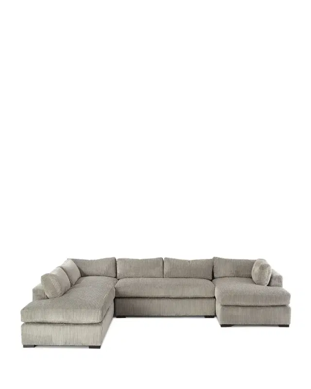 Old Hickory Tannery Mitchell Upholstered Sectional Sofa (Left Facing) 136.5"