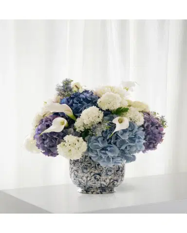 Winward Home Dahlia and Calla in Cache Pot | Thumbnail 2
