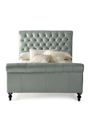Old Hickory Tannery Spence Hand-Tufted Leather Queen Bed | Thumbnail 2