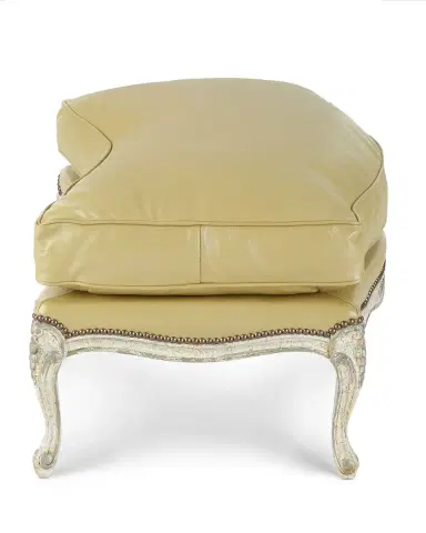 Old Hickory Tannery Garten Leather Ottoman | Thumbnail 2
