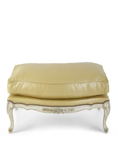 Old Hickory Tannery Garten Leather Ottoman | Thumbnail 3