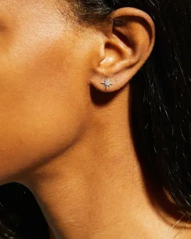 Sydney Evan Starburst Diamond Single Stud Earring | Thumbnail 2 Sydney Evan Starburst Diamond Single Stud Earring | Thumbnail 2