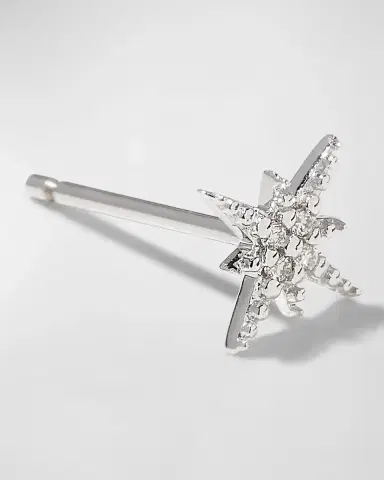 Sydney Evan Starburst Diamond Single Stud Earring | Thumbnail 3 Sydney Evan Starburst Diamond Single Stud Earring | Thumbnail 3
