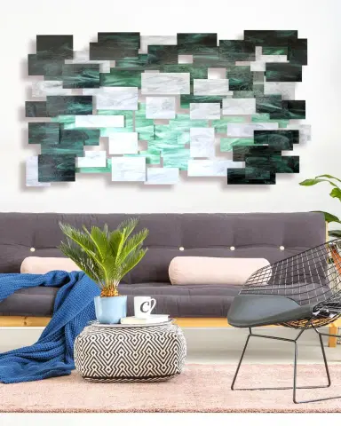 Karo Studios Malachite Large Wall Sculpture | Thumbnail 2