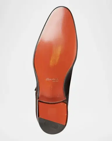 Santoni Men's Ira Double-Monk Leather Shoes | Thumbnail 5
