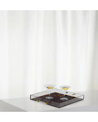 Port 68 Tortoise Lucite Tray | Thumbnail 2