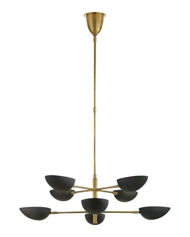 Visual Comfort Signature Graphic Large Two Tier Chandelier By AERIN
