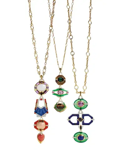 David Webb 18k Gold Oval & Round Chain Necklace | Thumbnail 1 David Webb 18k Gold Oval & Round Chain Necklace | Thumbnail 1