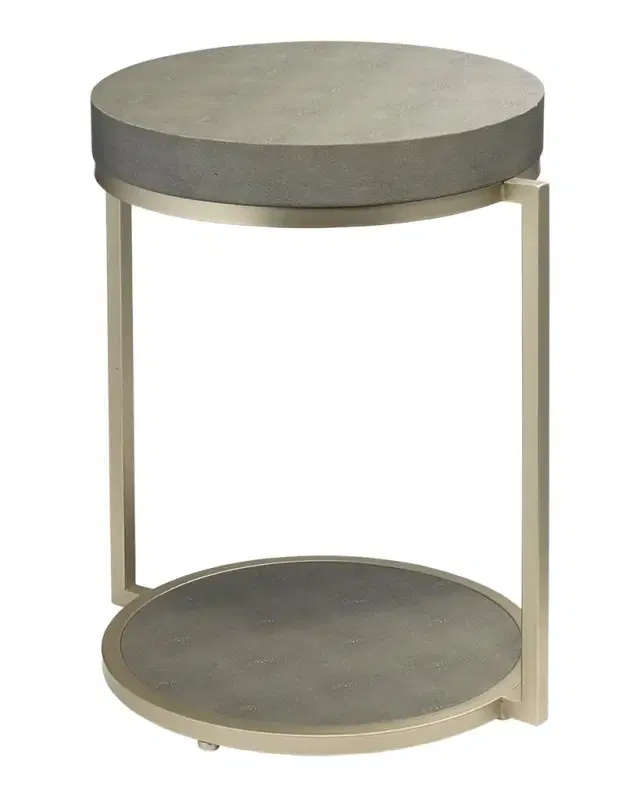 Chester Faux Shagreen Side Table