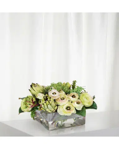 Winward Home Protea & Ranunculus in Vase | Thumbnail 2