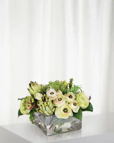Winward Home Protea & Ranunculus in Vase | Thumbnail 1