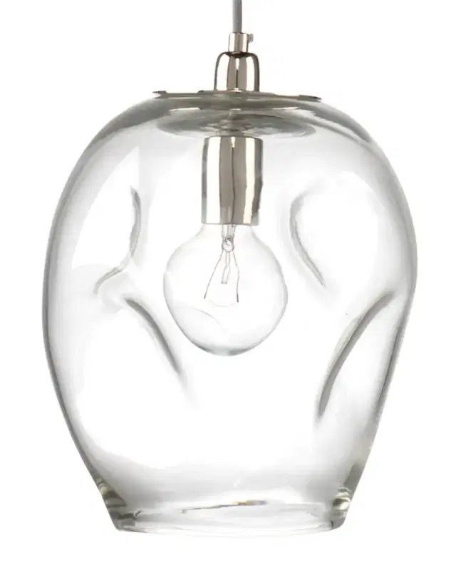Jamie Young Large Dimple Clear Glass Pendant