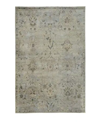 Haven & Loom Cyan Sky Hand-Knotted Rug | Thumbnail 1
