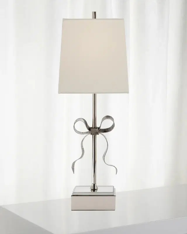 Visual Comfort Signature Ellery Grosgrain Bow Table Lamp