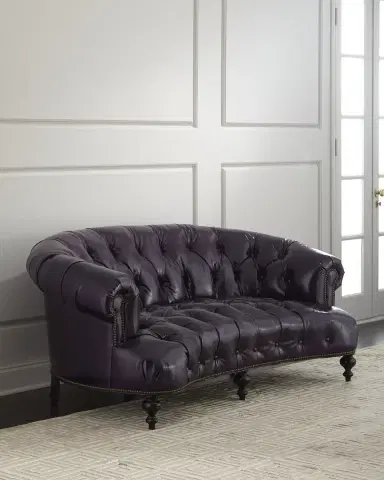 Old Hickory Tannery Iolanthe Tufted Leather Sofa 71" | Thumbnail 1