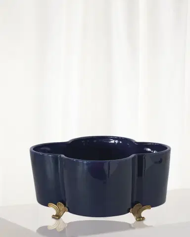 Port 68 Navy Quatrefoil Planter | Thumbnail 2 Port 68 Navy Quatrefoil Planter | Thumbnail 2