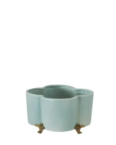 Port 68 Celadon Quatrefoil Planter | Thumbnail 1
