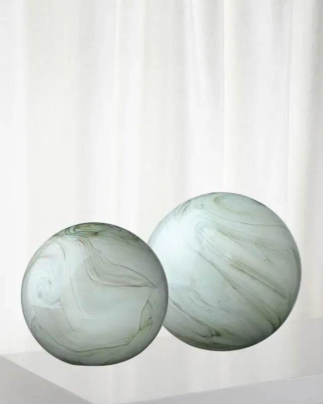 Cosmos Glass Balls, Set of 2