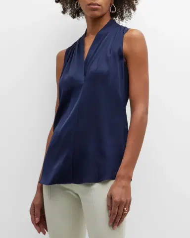 Kobi Halperin Mila Silk-Stretch Sleeveless Top | Thumbnail 3