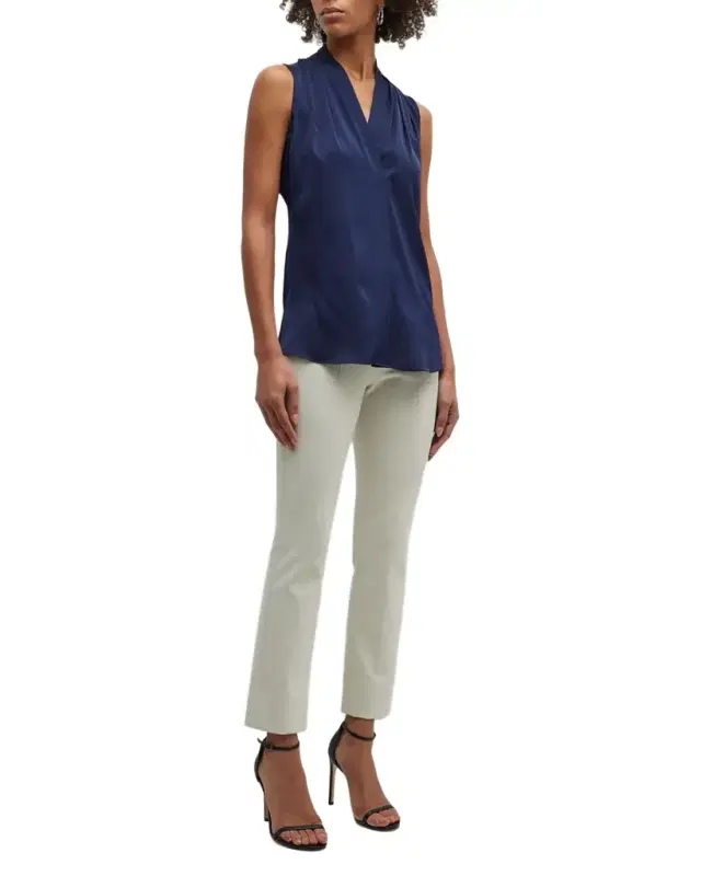 Kobi Halperin Mila Silk-Stretch Sleeveless Top