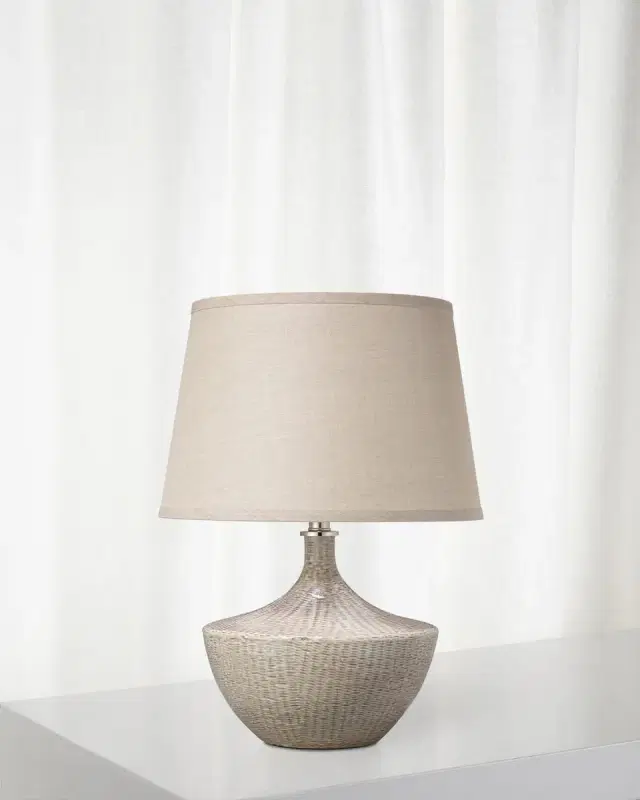 Basketweave Table Lamp