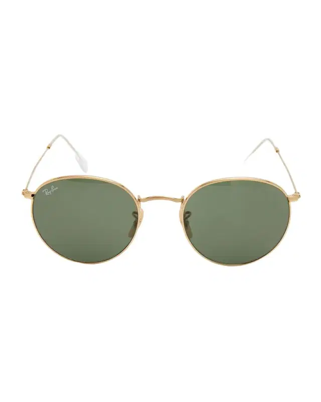 Ray-Ban Round Monochromatic Metal Sunglasses