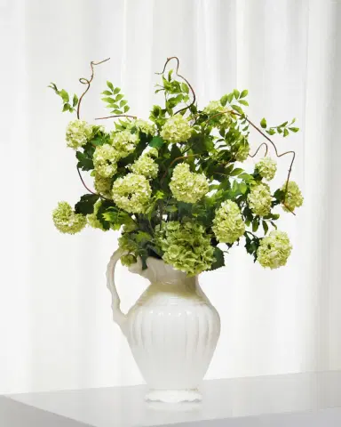 Winward Home Snowball Hydrangea Pitcher | Thumbnail 1