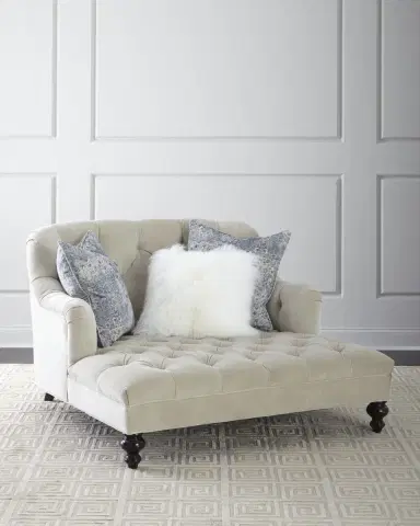 Old Hickory Tannery Valentina Tufted Chaise | Thumbnail 1
