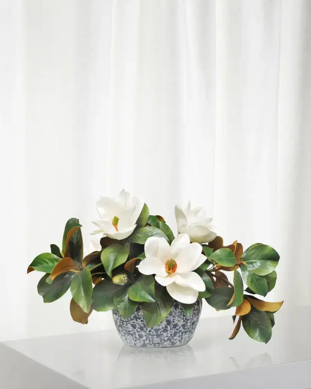 Winward Home Magnolia Centerpiece in Planter