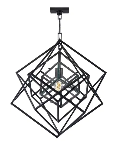 Visual Comfort Signature Cubist Small Chandelier By Kelly Wearstler | Thumbnail 1 Visual Comfort Signature Cubist Small Chandelier By Kelly Wearstler | Thumbnail 1