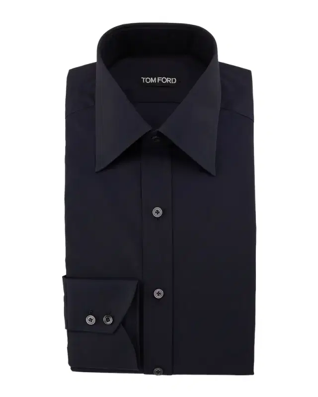 TOM FORD Men 's Solid Dress Shirt