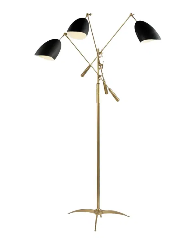 Visual Comfort Signature Sommerard Triple Arm Floor Lamp By AERIN