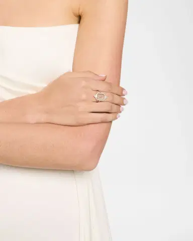 Nikos Koulis Universe Line 18k White Gold Mixed-Diamond Ring, Size 6.75 | Thumbnail 2 Nikos Koulis Universe Line 18k White Gold Mixed-Diamond Ring, Size 6.75 | Thumbnail 2