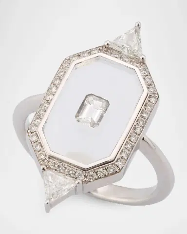 Nikos Koulis Universe Line 18k White Gold Mixed-Diamond Ring, Size 6.75 | Thumbnail 3 Nikos Koulis Universe Line 18k White Gold Mixed-Diamond Ring, Size 6.75 | Thumbnail 3