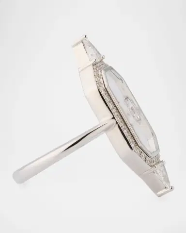 Nikos Koulis Universe Line 18k White Gold Mixed-Diamond Ring, Size 6.75 | Thumbnail 4 Nikos Koulis Universe Line 18k White Gold Mixed-Diamond Ring, Size 6.75 | Thumbnail 4