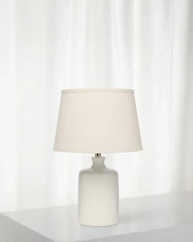 Milk Jug Table Lamp, Winter White