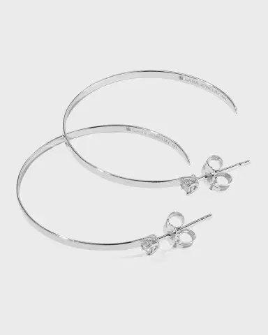 LANA 14K Gold Diamond Sunrise Hoop Earrings | Thumbnail 2 LANA 14K Gold Diamond Sunrise Hoop Earrings | Thumbnail 2
