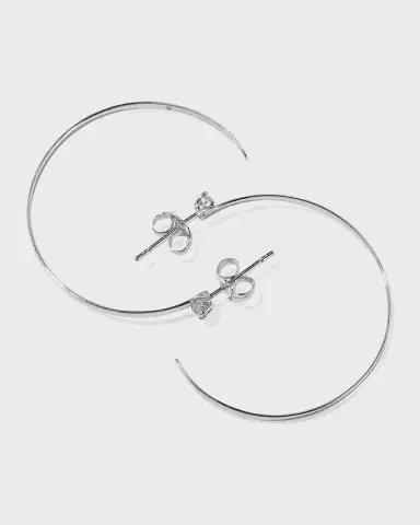 LANA 14K Gold Diamond Sunrise Hoop Earrings | Thumbnail 3 LANA 14K Gold Diamond Sunrise Hoop Earrings | Thumbnail 3