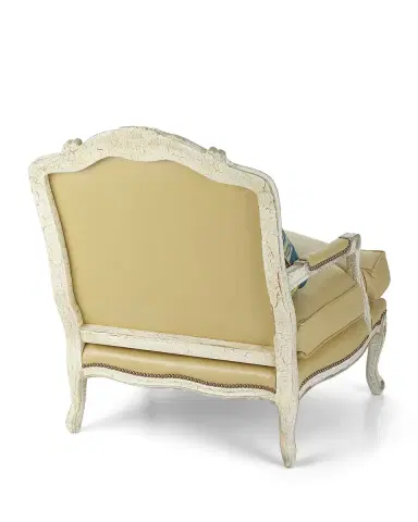 Old Hickory Tannery Garten Leather Bergere Chair | Thumbnail 4